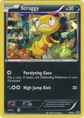 Scraggy (BW25) (Cracked Ice Holo) [Black & White: Black Star Promos] | Galaxy Games LLC