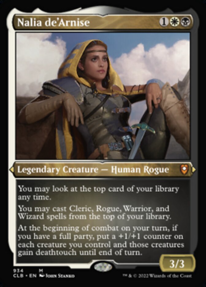 Nalia de'Arnise (Display Commander) (Foil Etched) [Commander Legends: Battle for Baldur's Gate] | Galaxy Games LLC