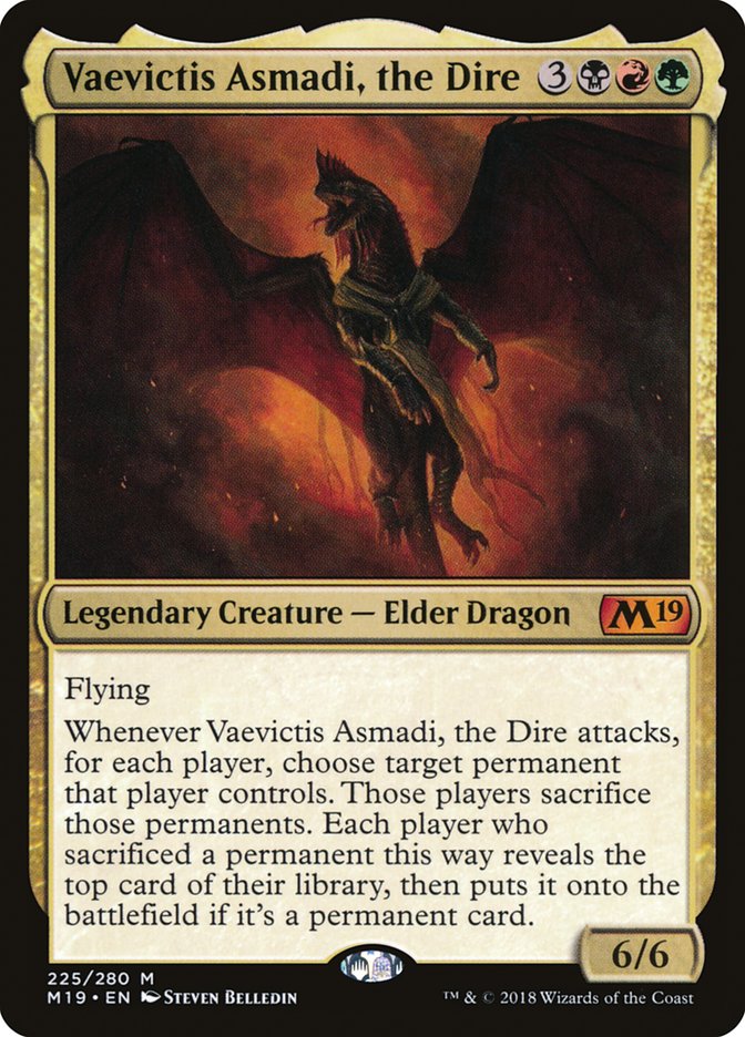 Vaevictis Asmadi, the Dire [Core Set 2019] | Galaxy Games LLC