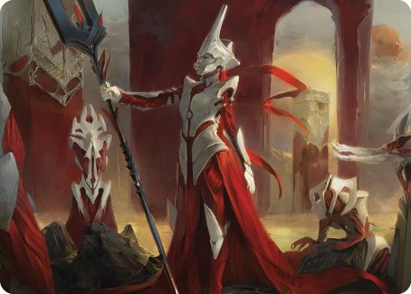 Porcelain Zealot Art Card [Phyrexia: All Will Be One Art Series] | Galaxy Games LLC