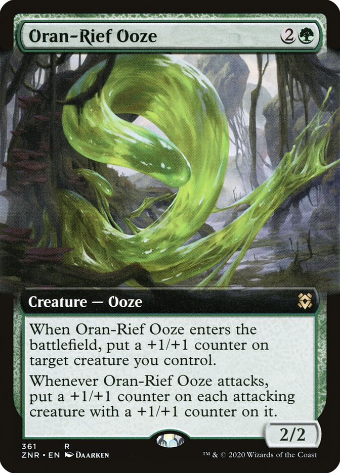Oran-Rief Ooze (Extended Art) [Zendikar Rising] | Galaxy Games LLC