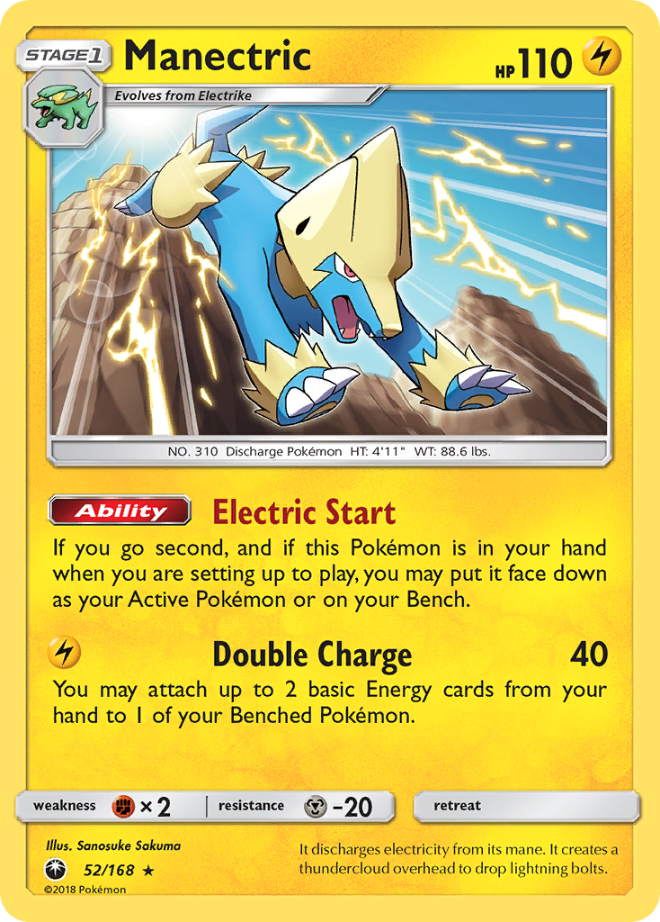 Manectric (52/168) [Sun & Moon: Celestial Storm] | Galaxy Games LLC