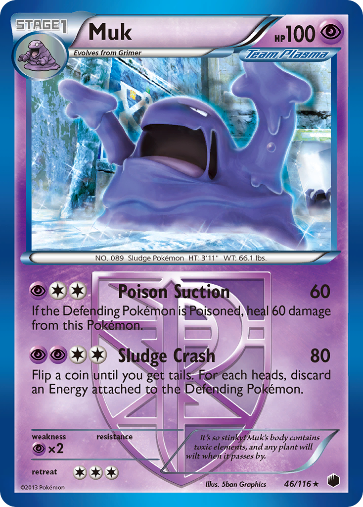 Muk (46/116) [Black & White: Plasma Freeze] | Galaxy Games LLC