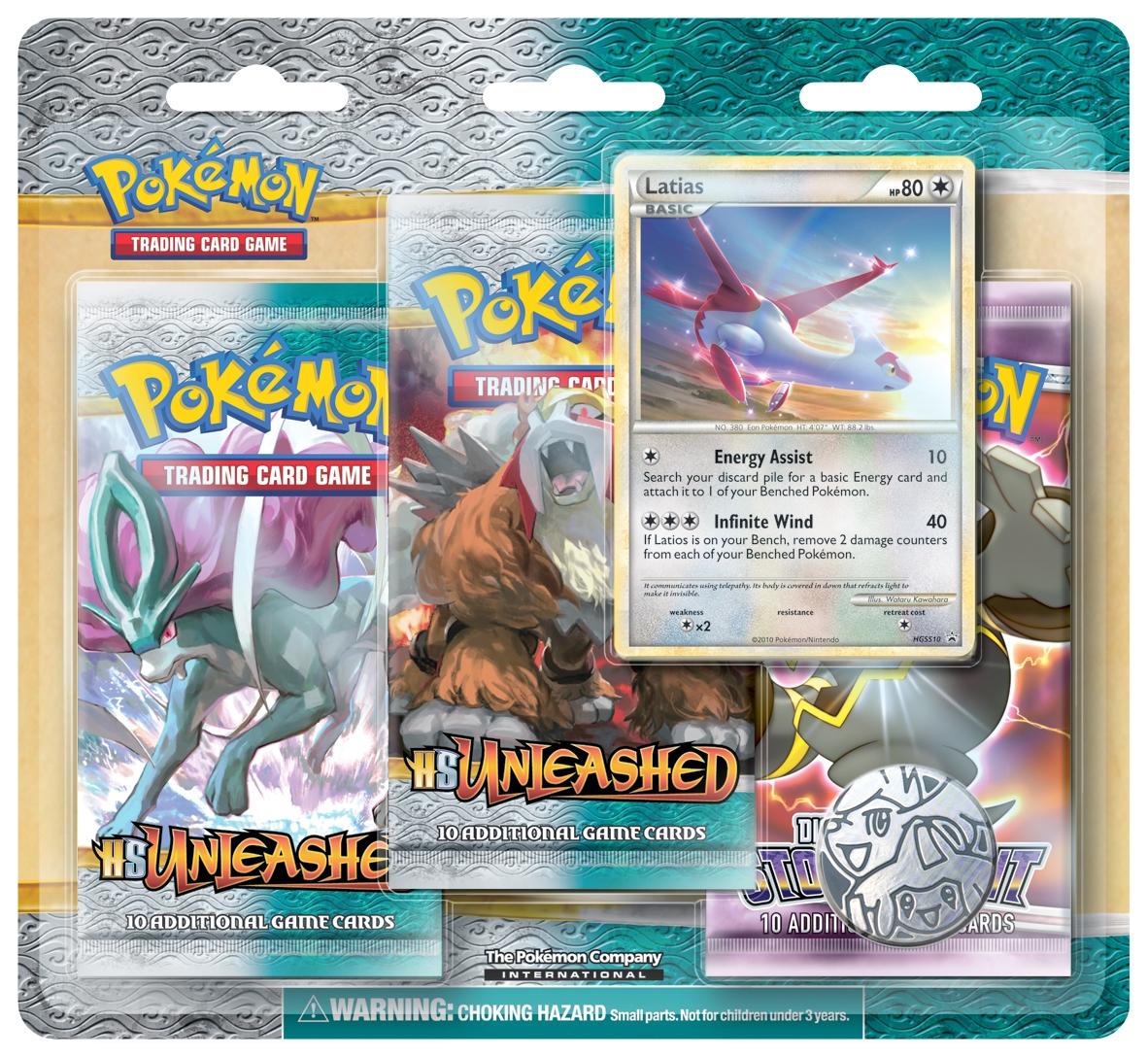 HeartGold & SoulSilver: Unleashed - 3-Pack Blister (Latias) | Galaxy Games LLC