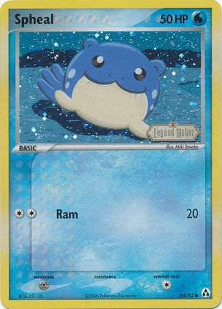 Spheal (65/92) (Stamped) [EX: Legend Maker] | Galaxy Games LLC