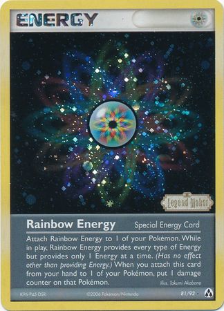 Rainbow Energy (81/92) (Stamped) [EX: Legend Maker] | Galaxy Games LLC