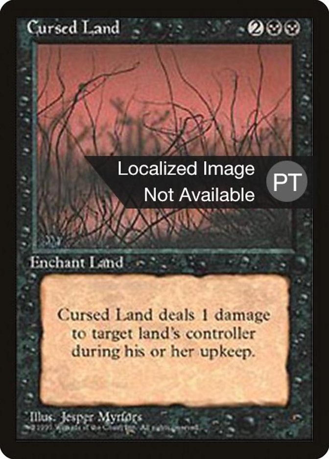 Cursed Land [Fourth Edition (Foreign Black Border)] | Galaxy Games LLC