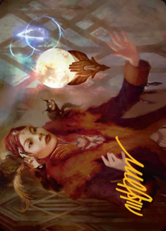 Misfortune Teller Art Card (Gold-Stamped Signature) [Streets of New Capenna Art Series] | Galaxy Games LLC