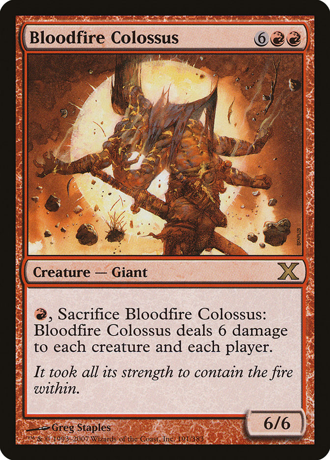 Bloodfire Colossus [Tenth Edition] | Galaxy Games LLC