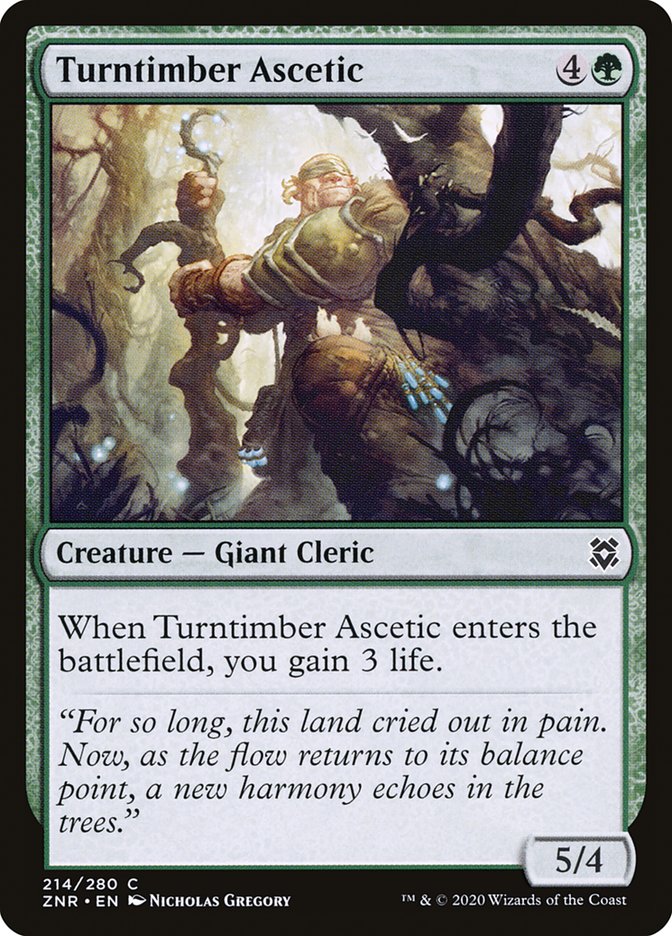 Turntimber Ascetic [Zendikar Rising] | Galaxy Games LLC