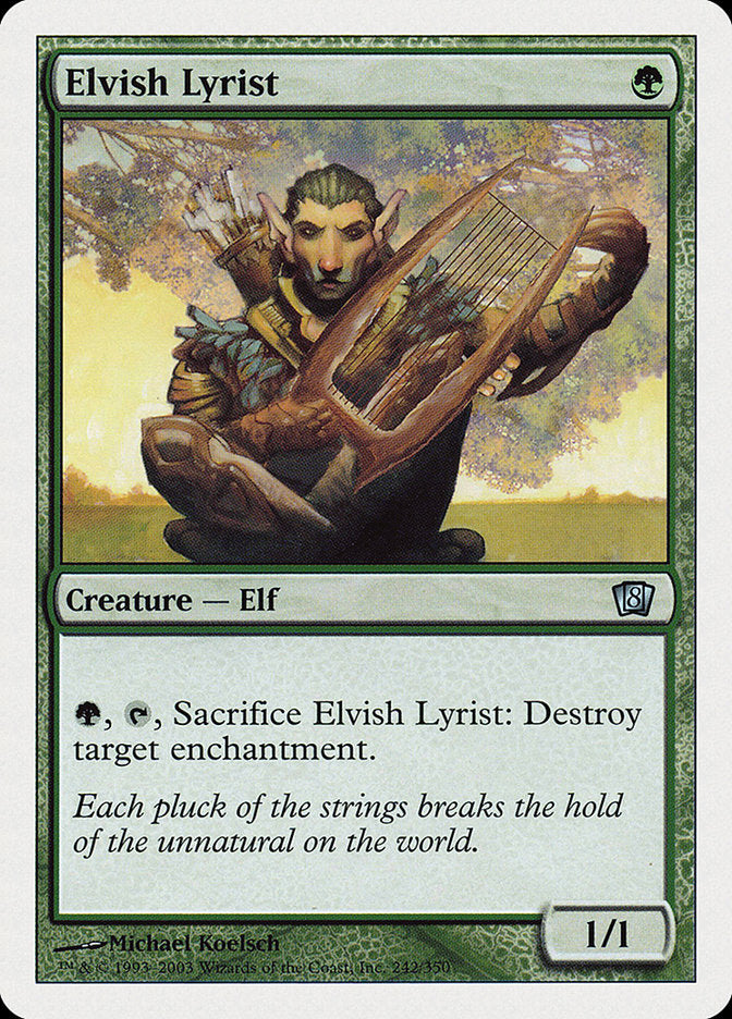 Elvish Lyrist [Eighth Edition] | Galaxy Games LLC