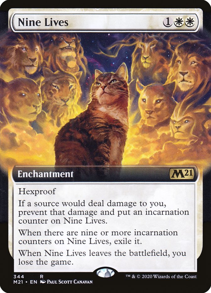 Nine Lives (Extended Art) [Core Set 2021] | Galaxy Games LLC