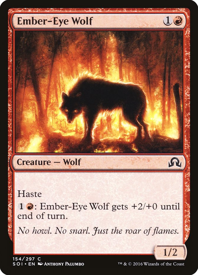 Ember-Eye Wolf [Shadows over Innistrad] | Galaxy Games LLC