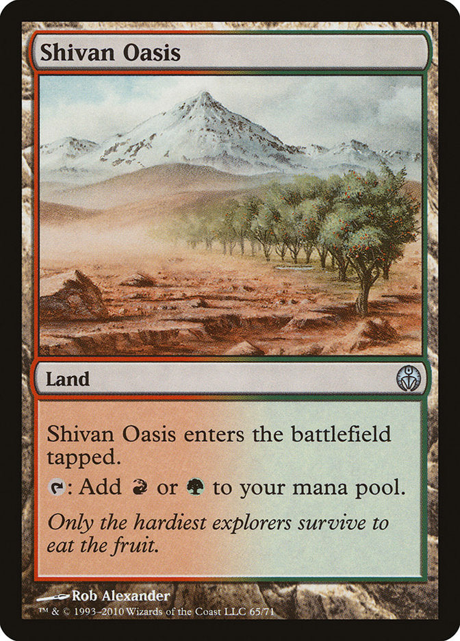 Shivan Oasis [Duel Decks: Phyrexia vs. the Coalition] | Galaxy Games LLC