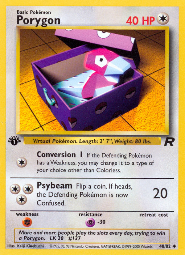 Porygon (48/82) [Team Rocket 1st Edition] | Galaxy Games LLC