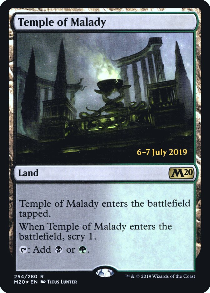 Temple of Malady [Core Set 2020 Prerelease Promos] | Galaxy Games LLC