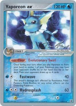 Vaporeon ex (110/113) (Legendary Ascent - Tom Roos) [World Championships 2007] | Galaxy Games LLC