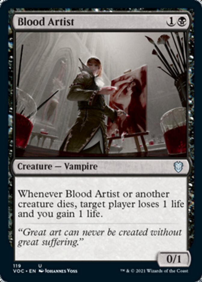 Blood Artist [Innistrad: Crimson Vow Commander] | Galaxy Games LLC