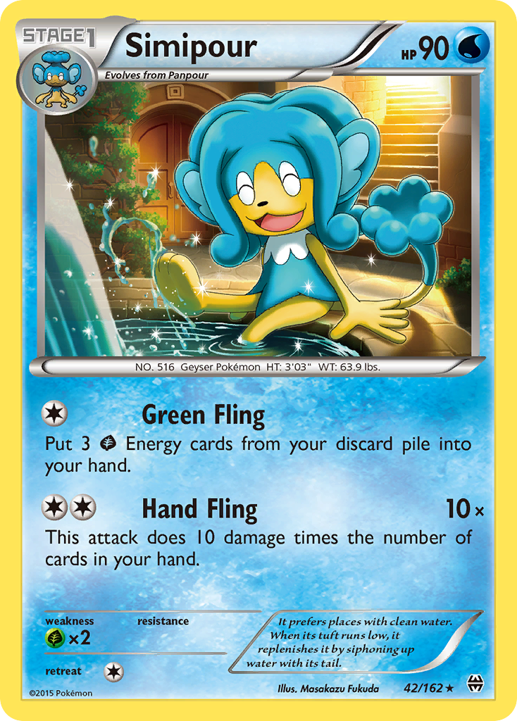 Simipour (42/162) [XY: BREAKthrough] | Galaxy Games LLC