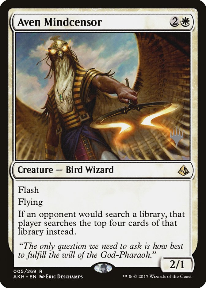 Aven Mindcensor (Promo Pack) [Amonkhet Promos] | Galaxy Games LLC