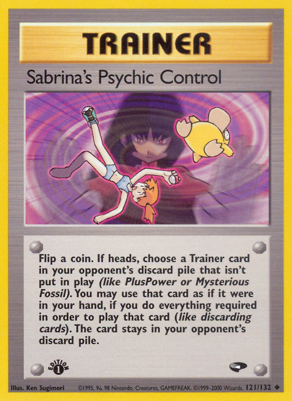 Sabrina's Psychic Control (121/132) [Gym Challenge 1st Edition] | Galaxy Games LLC