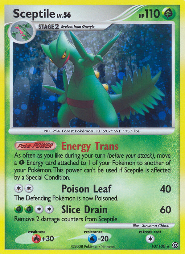 Sceptile (10/100) (Theme Deck Exclusive) [Diamond & Pearl: Stormfront] | Galaxy Games LLC