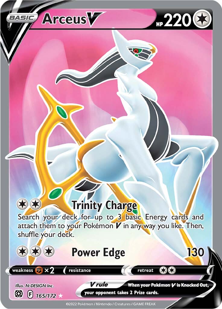 Arceus V (165/172) [Sword & Shield: Brilliant Stars] | Galaxy Games LLC