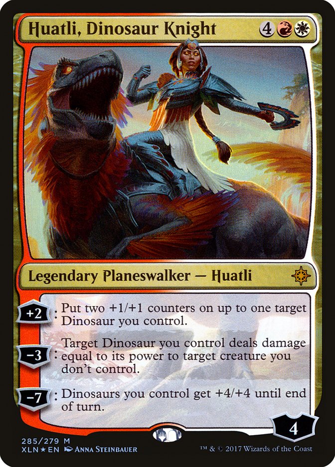 Huatli, Dinosaur Knight [Ixalan] | Galaxy Games LLC