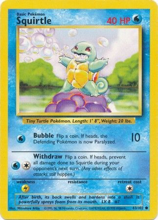 Squirtle (63/102) [Base Set Unlimited] | Galaxy Games LLC