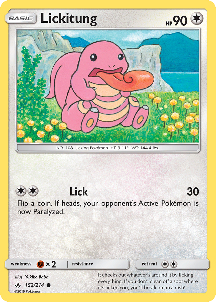 Lickitung (152/214) [Sun & Moon: Unbroken Bonds] | Galaxy Games LLC