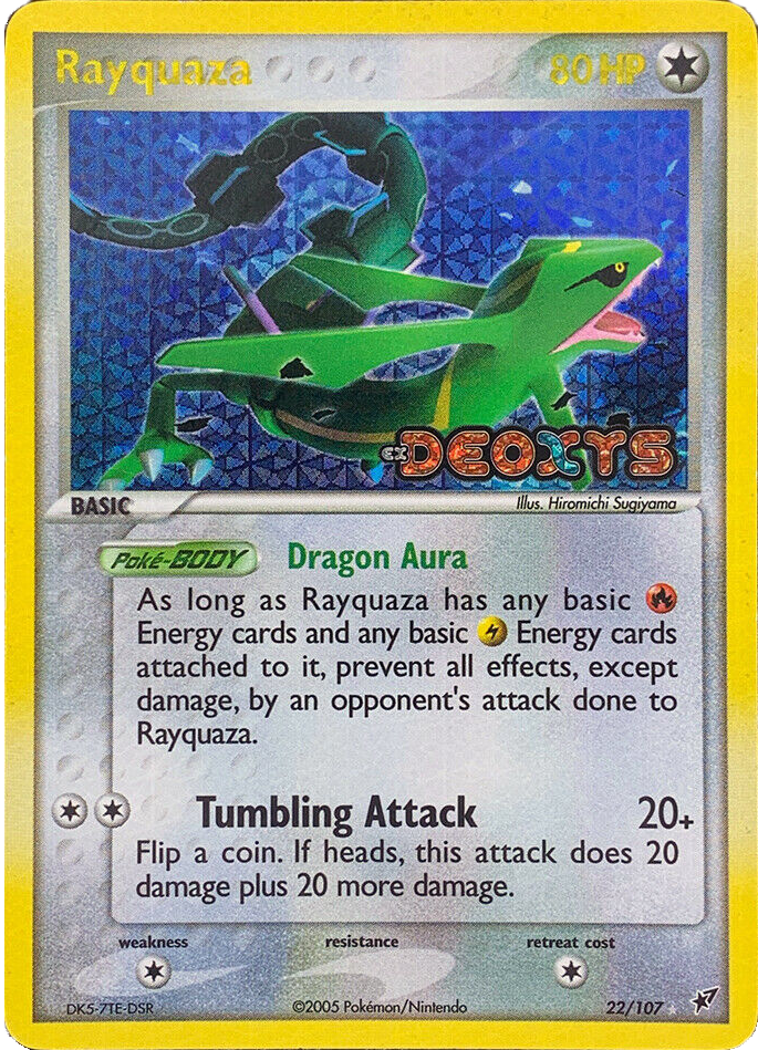 Rayquaza (22/107) (Stamped) [EX: Deoxys] | Galaxy Games LLC