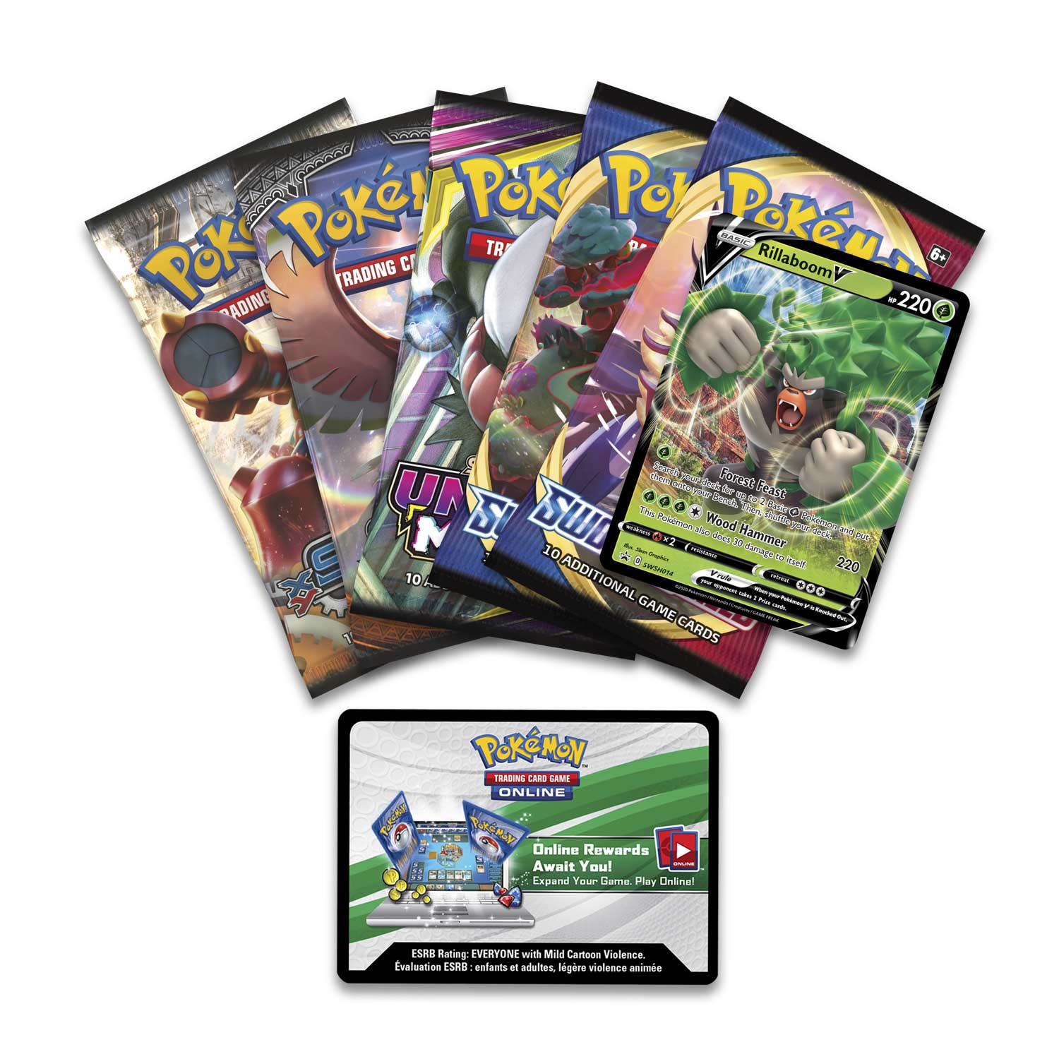 Sword & Shield - Galar Partners Collector's Tin (Rillaboom V) | Galaxy Games LLC