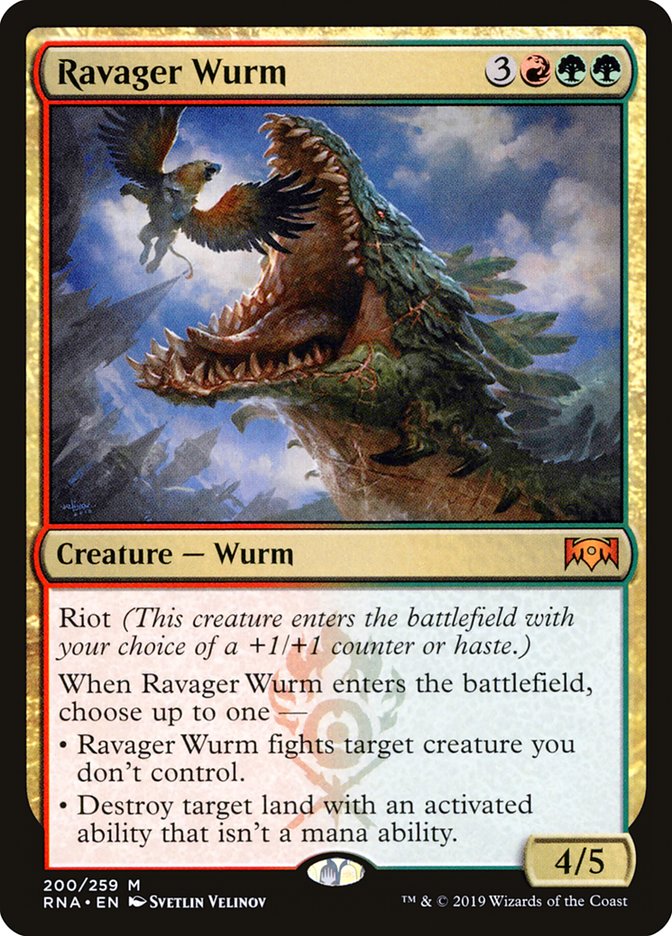 Ravager Wurm [Ravnica Allegiance] | Galaxy Games LLC