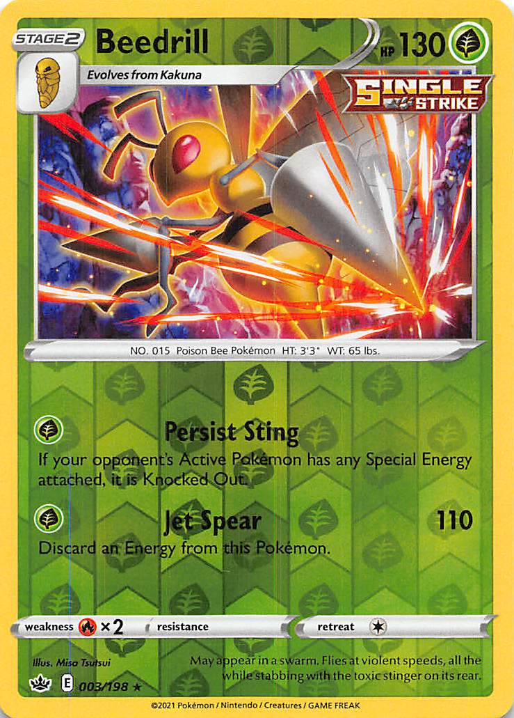 Beedrill (003/198) [Sword & Shield: Chilling Reign] | Galaxy Games LLC