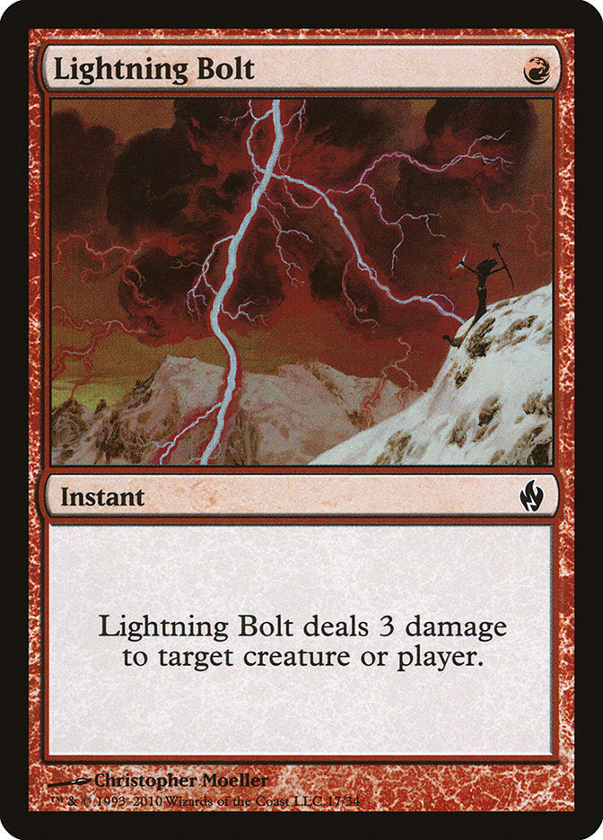 Lightning Bolt [Premium Deck Series: Fire and Lightning] | Galaxy Games LLC
