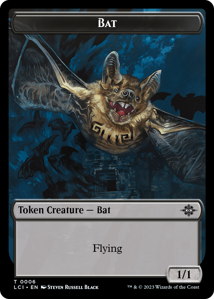 Bat // Vampire (0004) Double-Sided Token [The Lost Caverns of Ixalan Commander Tokens] | Galaxy Games LLC