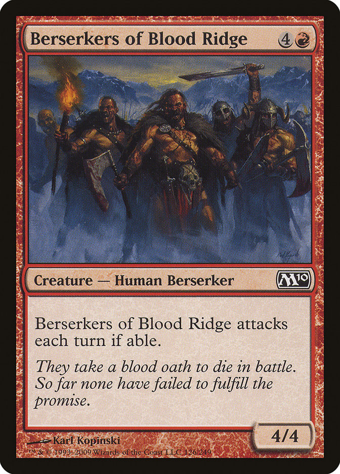 Berserkers of Blood Ridge [Magic 2010] | Galaxy Games LLC