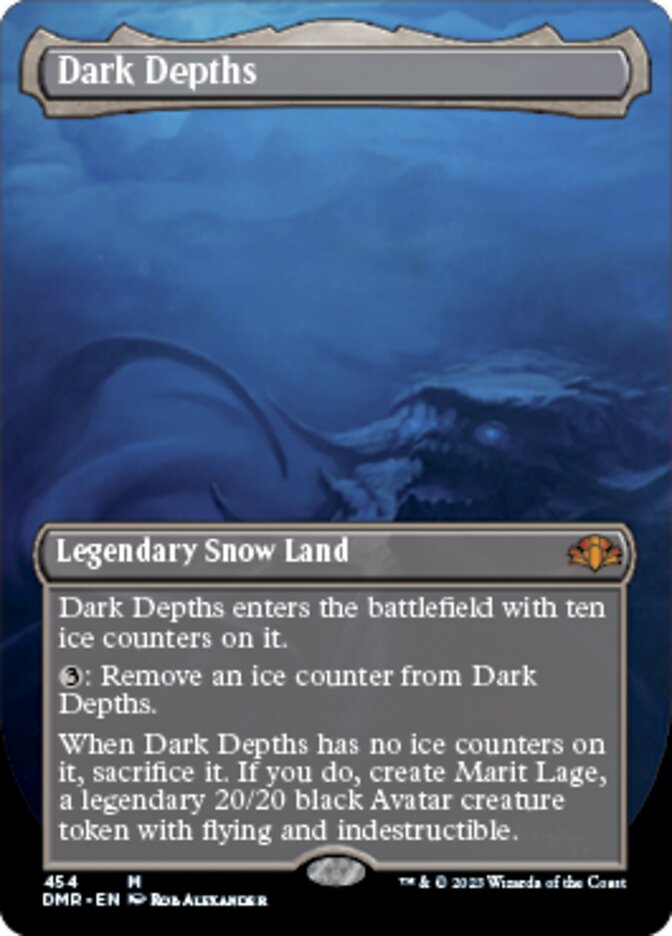 Dark Depths (Borderless Alternate Art) [Dominaria Remastered] | Galaxy Games LLC