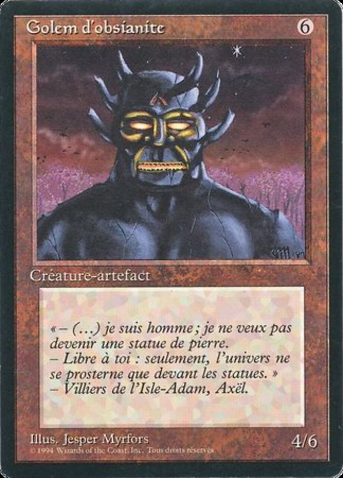 Obsianus Golem [Foreign Black Border] | Galaxy Games LLC