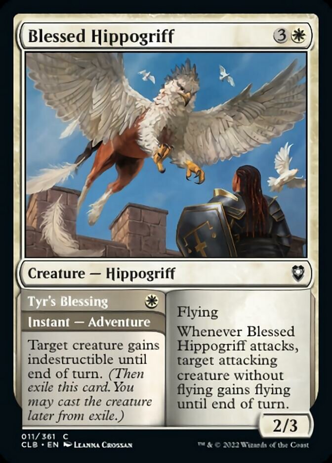 Blessed Hippogriff // Tyr's Blessing [Commander Legends: Battle for Baldur's Gate] | Galaxy Games LLC