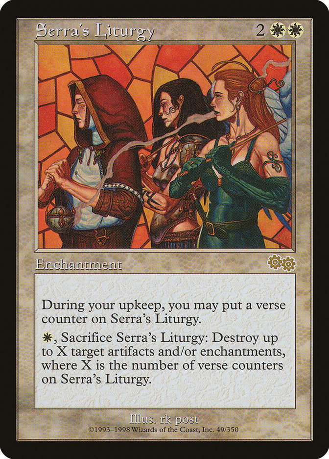 Serra's Liturgy [Urza's Saga] | Galaxy Games LLC