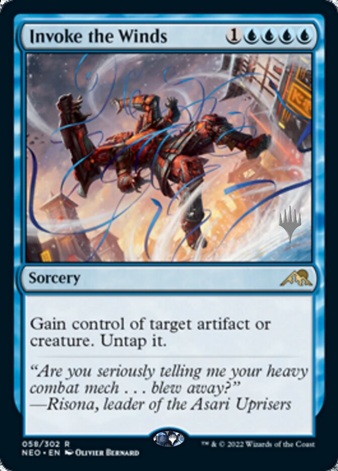 Invoke the Winds (Promo Pack) [Kamigawa: Neon Dynasty Promos] | Galaxy Games LLC