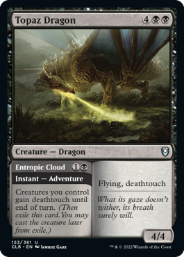 Topaz Dragon // Entropic Cloud [Commander Legends: Battle for Baldur's Gate] | Galaxy Games LLC