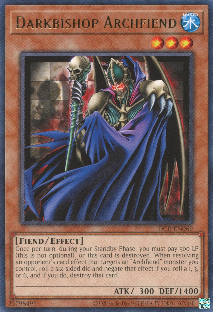 Darkbishop Archfiend [DCR-EN069] Rare | Galaxy Games LLC