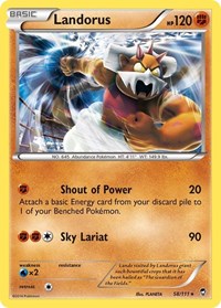 Landorus (58/111) (Theme Deck Exclusive) [XY: Furious Fists] | Galaxy Games LLC