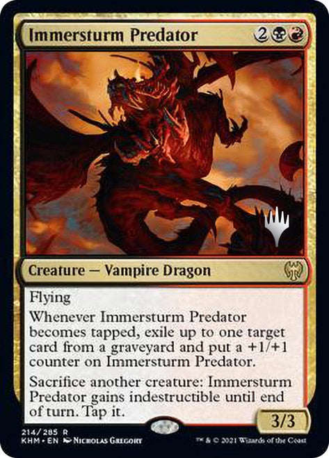 Immersturm Predator (Promo Pack) [Kaldheim Promos] | Galaxy Games LLC