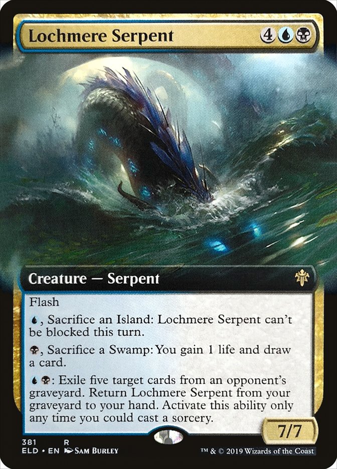 Lochmere Serpent (Extended Art) [Throne of Eldraine] | Galaxy Games LLC