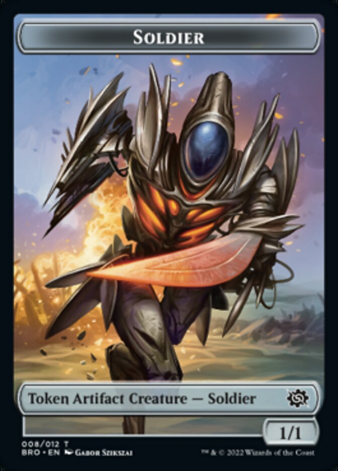 Soldier Token (008) [The Brothers' War Tokens] | Galaxy Games LLC