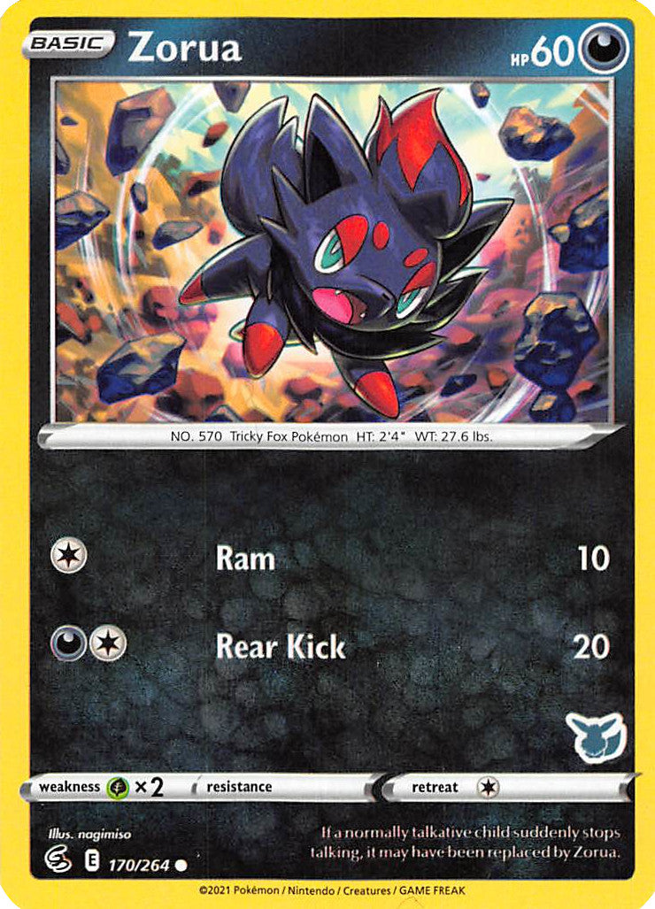 Zorua (170/264) (Eevee Deck) [Battle Academy 2022] | Galaxy Games LLC