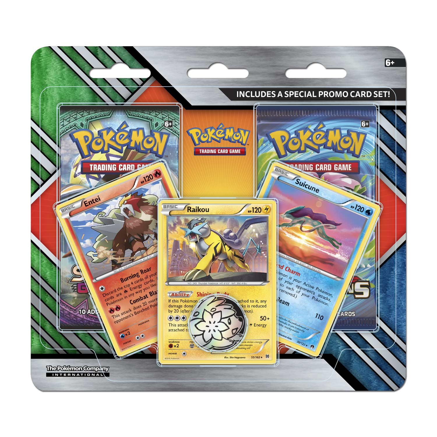 Sun & Moon: Guardians Rising - 2-Pack Blister (Entei, Raikou, Suicune) | Galaxy Games LLC